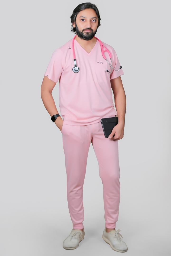 Men's Scrub Pant Pastel Pink