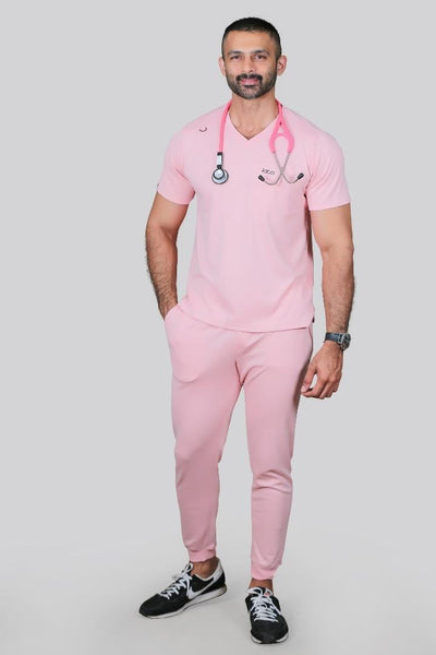 Men's Scrub Pant Pastel Pink