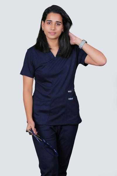 Women's Scrub Top Navy