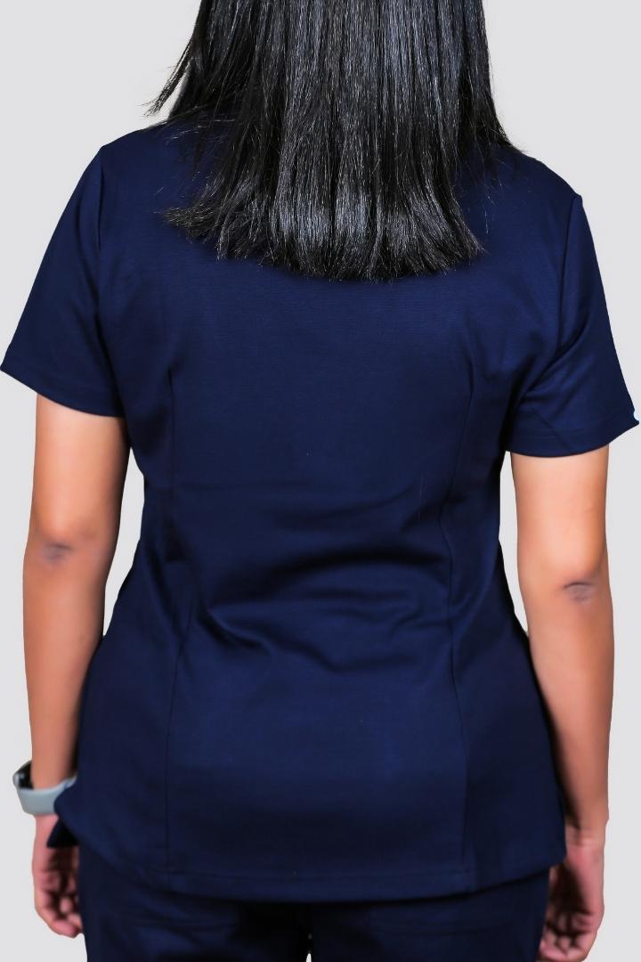 Women's Scrub Top Navy